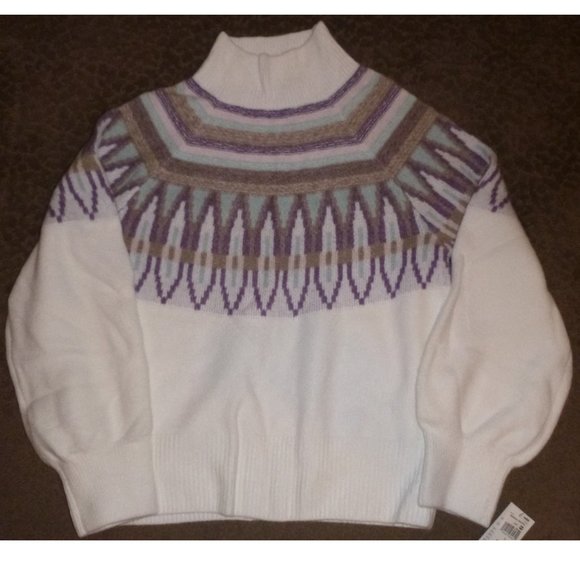 Womens Design365 Intarsia Patterned Sweater Size Small, Med, Large, XL 1X  NWT - Picture 3 of 3